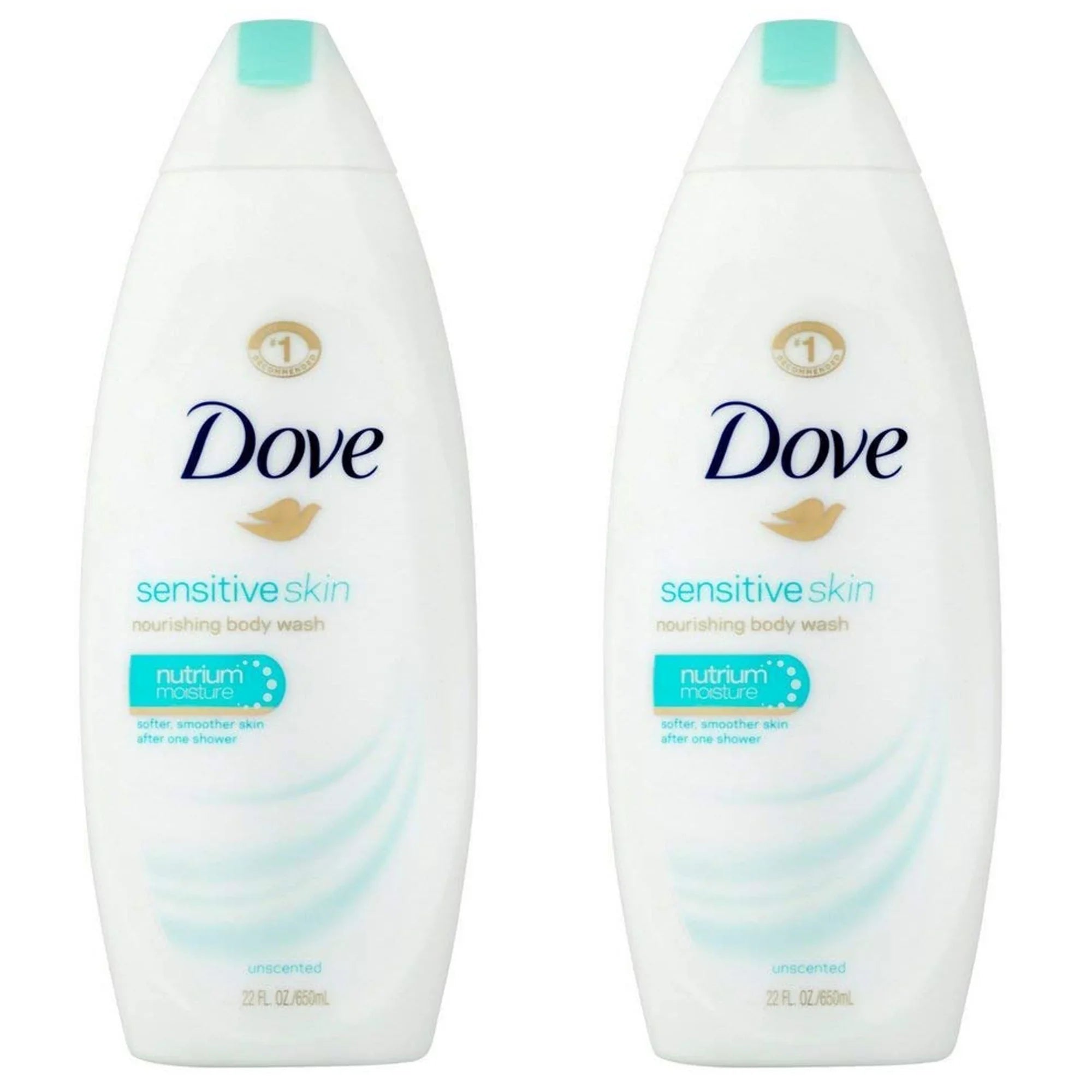 (2 Pack) Dove Body Wash Sizeensitive Sizekin 22 Ounce (650ml)