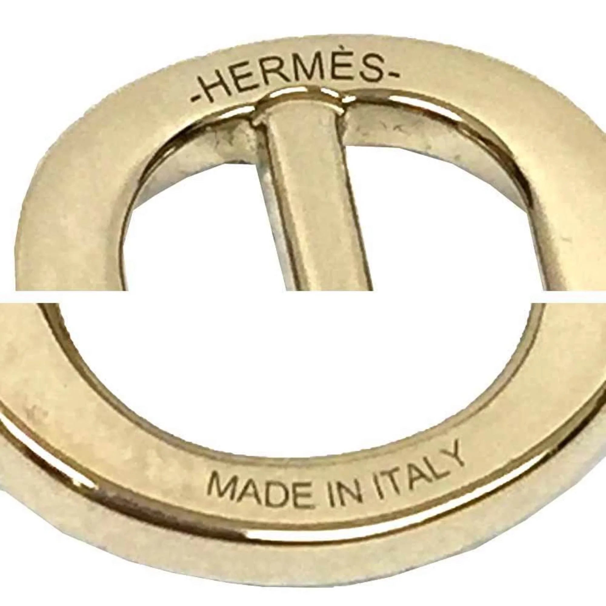 Pre-Owned Hermes Twilly Buckle Sizecarf Ring Clasp Gold Color Women's (Good)