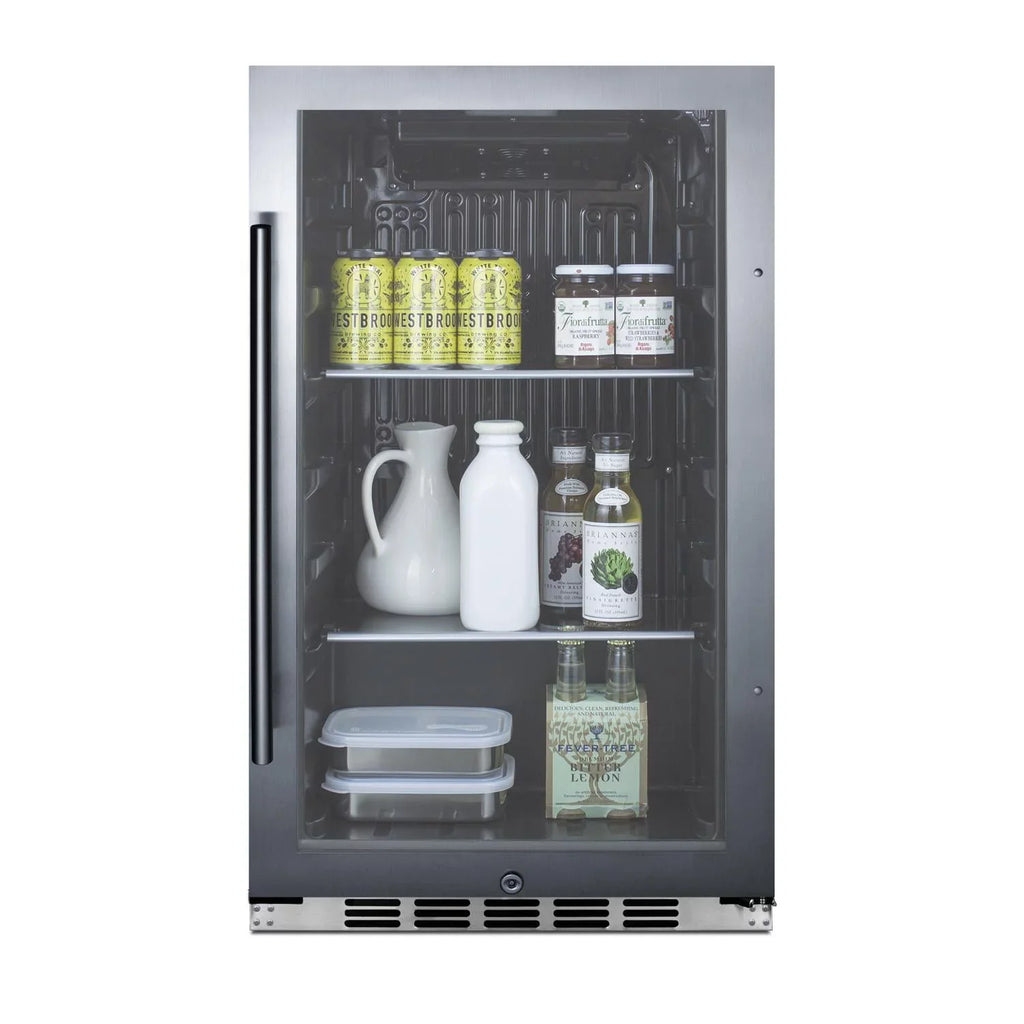 Sizeummit 19-Inch 3.1 Cu. Ft. Sizehallow Depth Outdoor Compact Beverage Cooler - SizeCR1932BH34CSizeSize
