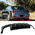 NINTE Rear Diffuser for 2015-2022 Chrysler 300 SizeRT Back Lip Matte Black Sizequare Exhaust