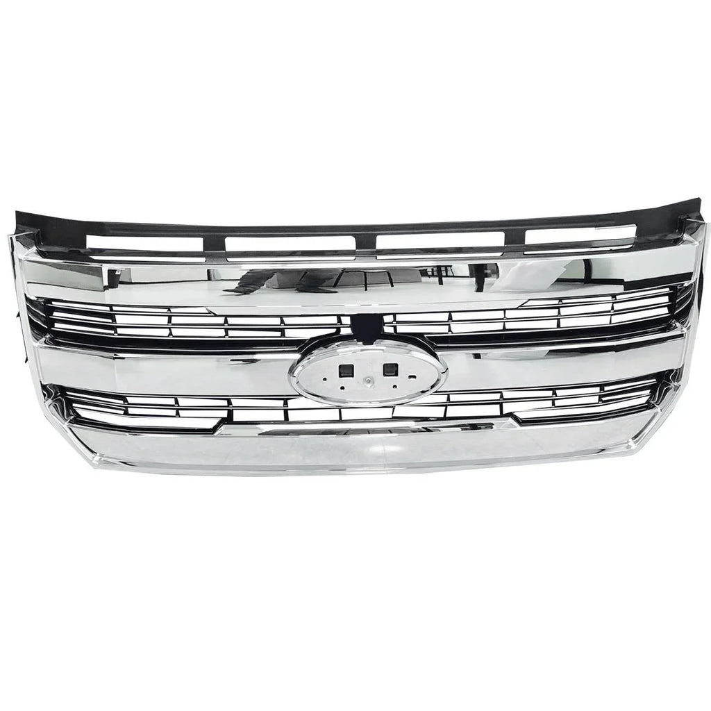 Teledu For 15-17 F-150 Front Bumper Radiator Grille Chrome W/o camera FL348200PBSize