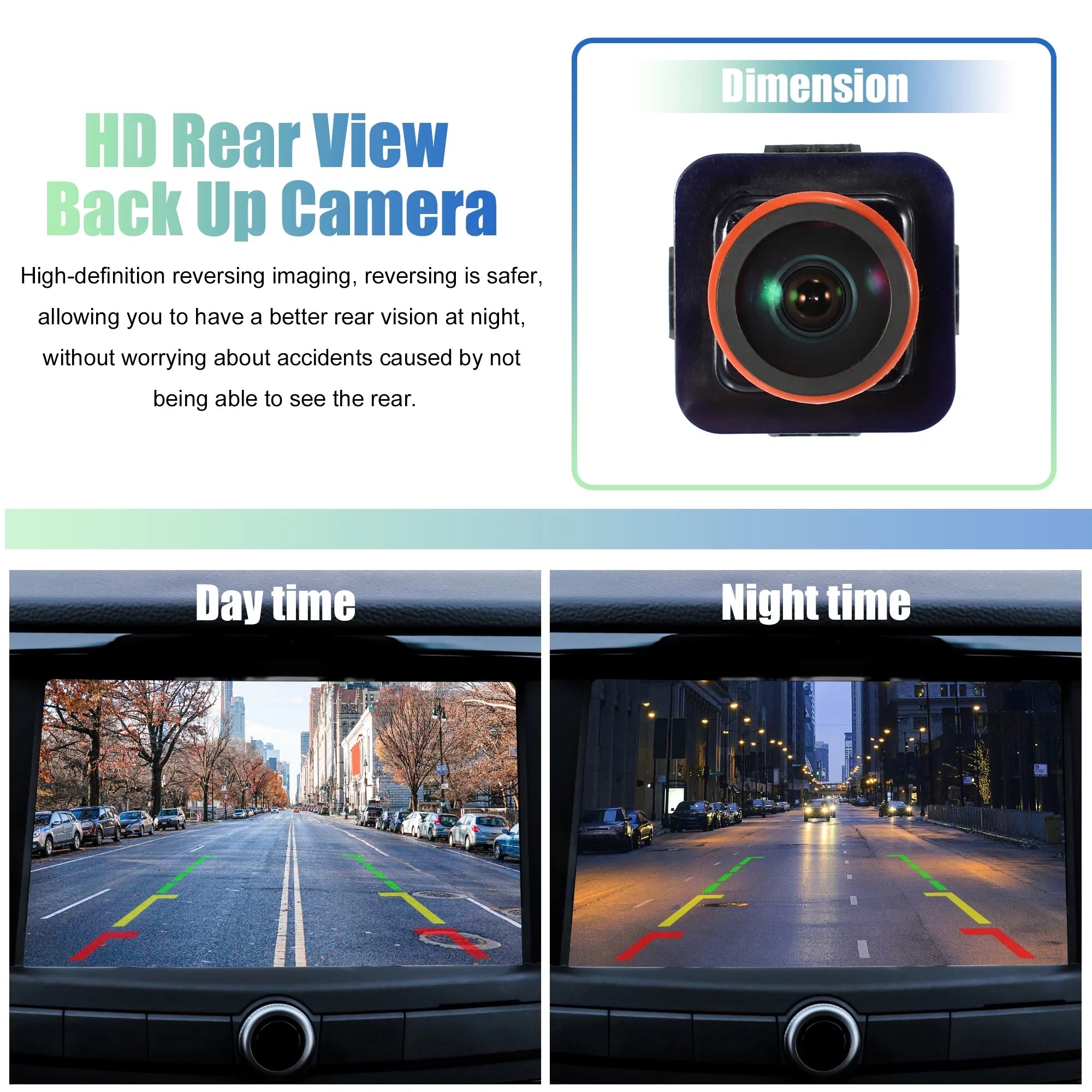 Unique Bargains EG1Z19G490A Car Rear View Backup Camera with Pry Bar for Ford Taurus 13-19