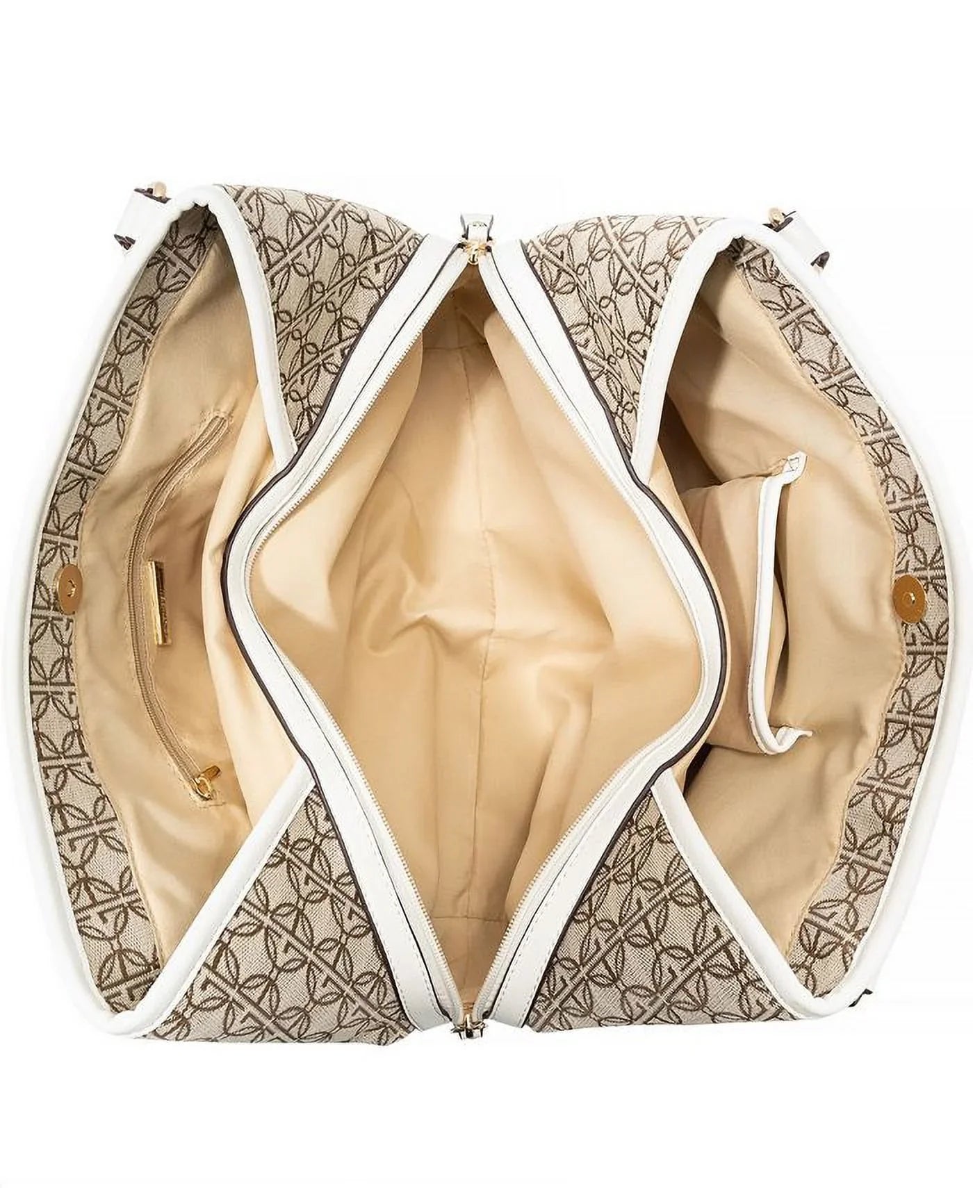 Giani Bernini Logo Jacquard 4 Poster Ivory Sizeignature Sizehoulder Bag