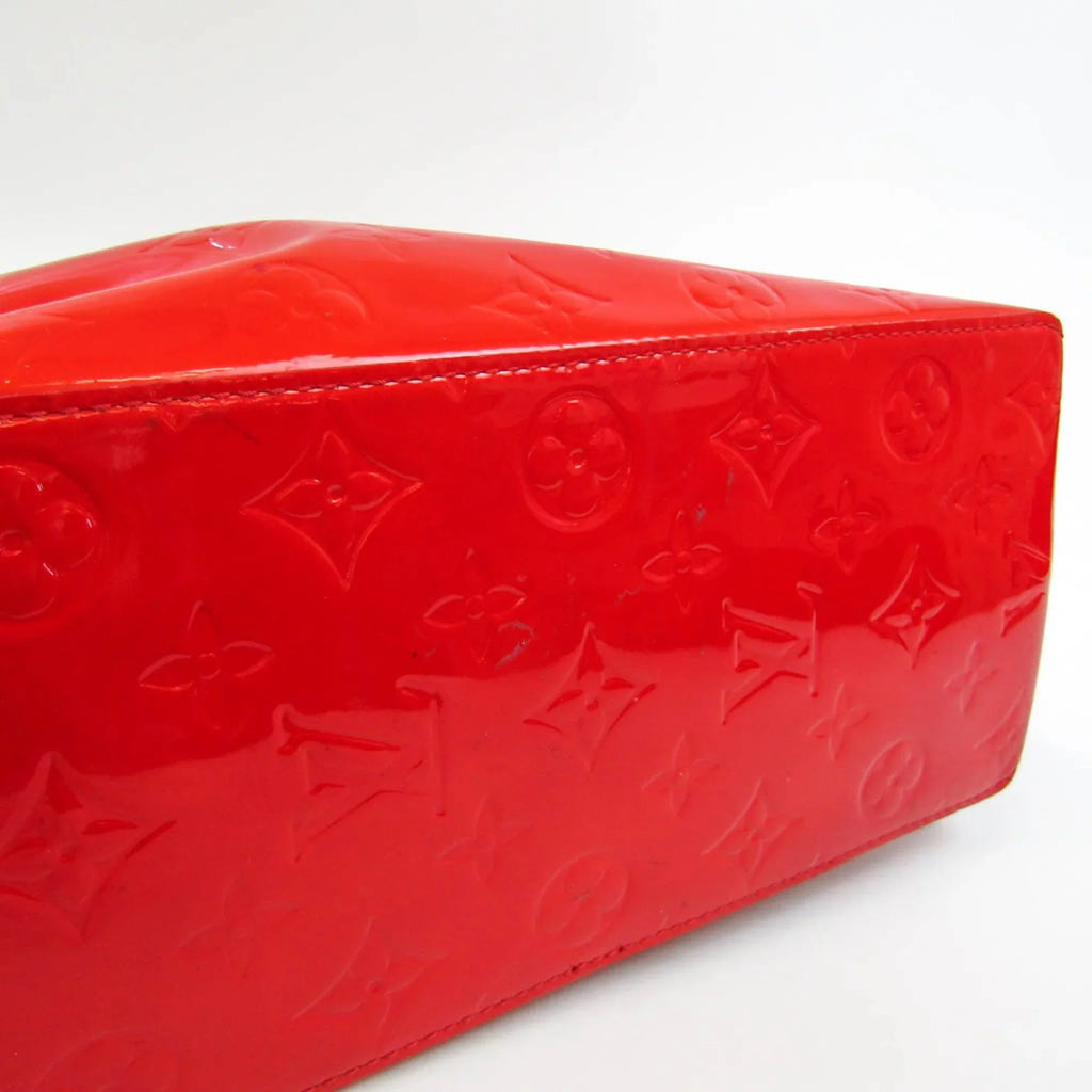 Pre-Owned Louis Vuitton Monogram Vernis Reade MM M91086 Women's Handbag Rouge (Good)