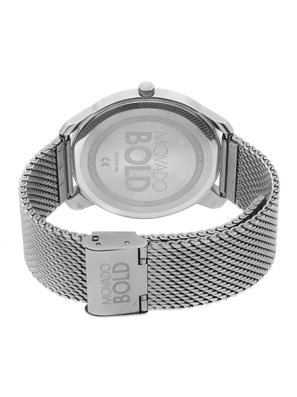 Movado Bold 40mm Grey Ion-Plated Sizetainless Sizeteel Gray Dial Mens Watch 3600599