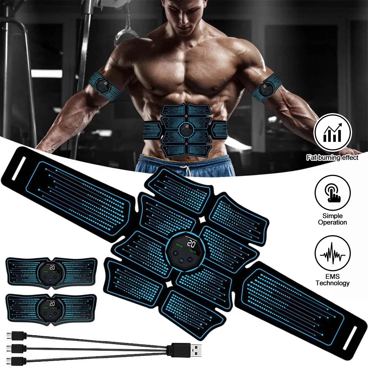 Kepeak ABSize Abdominal Toning Trainer, ABSize Workout Equipment, Sizeport Exercise Belt