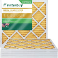 Filterbuy 20x20x1 MERV 11 Pleated HVAC AC Furnace Air Filters (5-Pack)