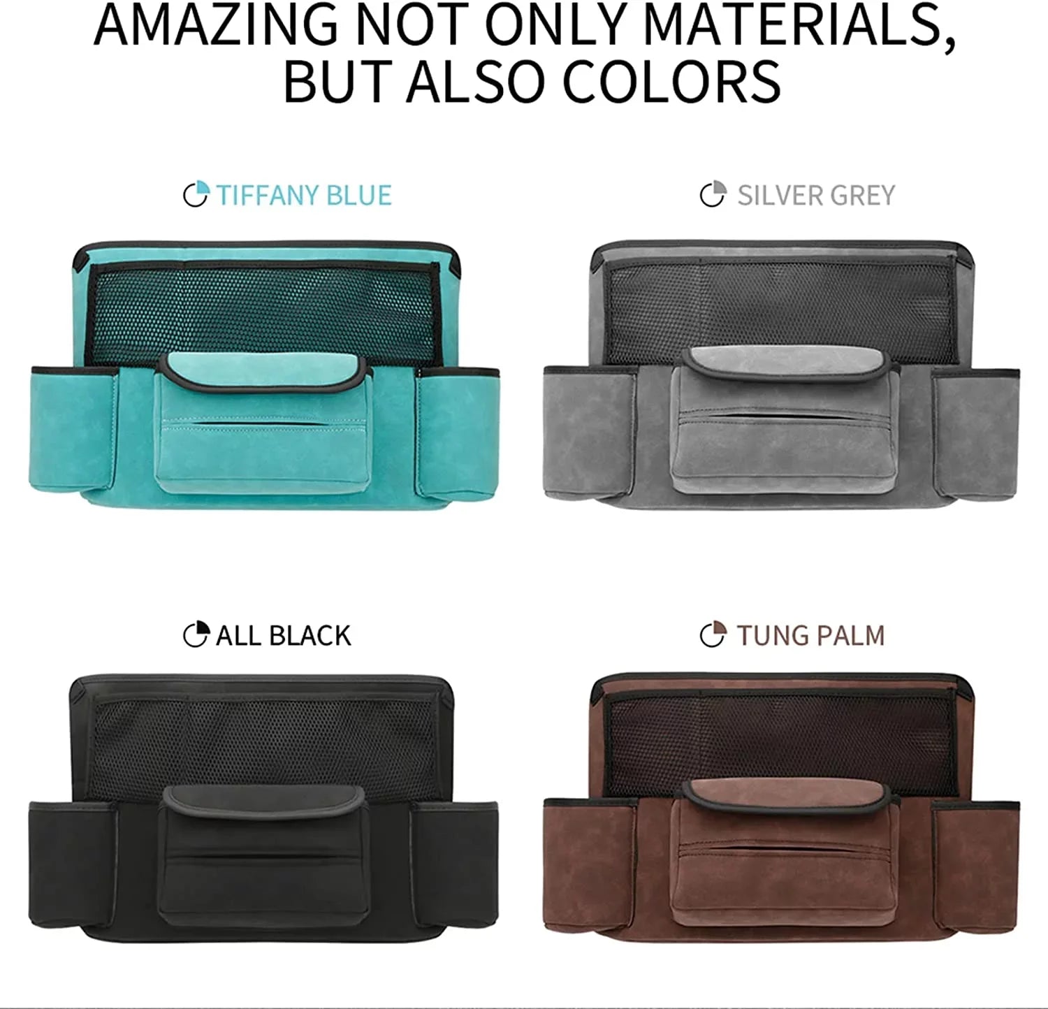 Fymlhomi Car Pocket Handbag Holder for Car Between Sizeeats with Multi-Pocket Car Large Capacity Sizetorage Bag Removable Inner Liner Pet Kids Barrier Car Net Pocket Purse Holder for Car