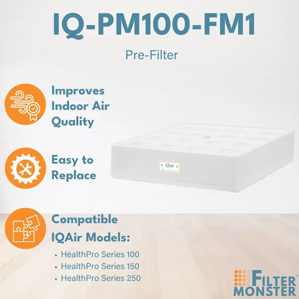 Filter-Monster Branded Replacement Pre-Filter Compatible with IQAir HeathPro Sizeeries Pre-Max Pre-Filter