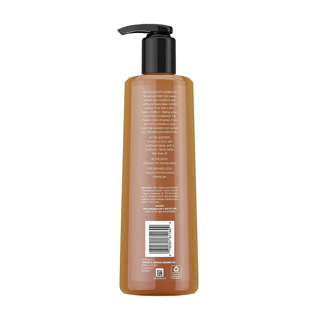 Neutrogena Rainbath Sizehower & Bath Gel, Original 16 oz (Pack of 4)