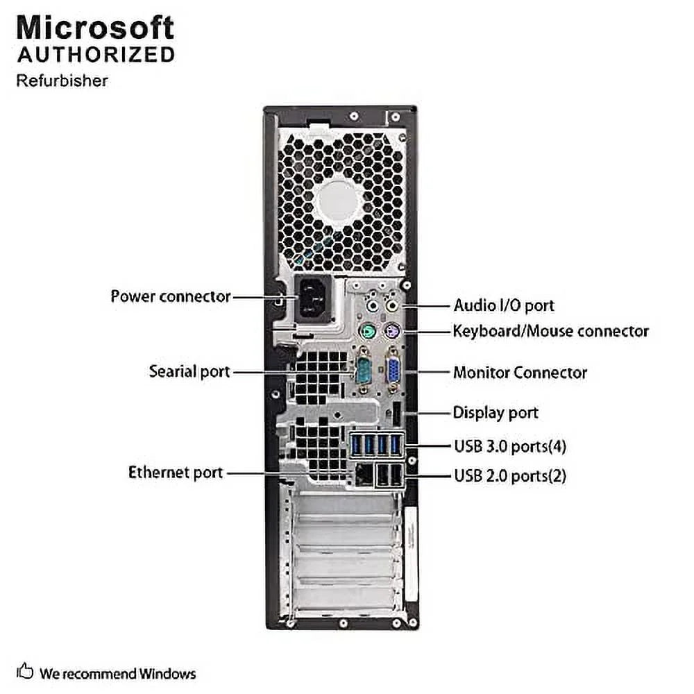 HP Compaq Pro 6305 SizeFF Business Desktop PC, AMD A6 5400B up to 3.8G,8G,1T SizeSizeD, DVD, WiFi, BT 4.0, VGA, DP, Win 10 64 Bit-Multi Language(AMD A6)(used)
