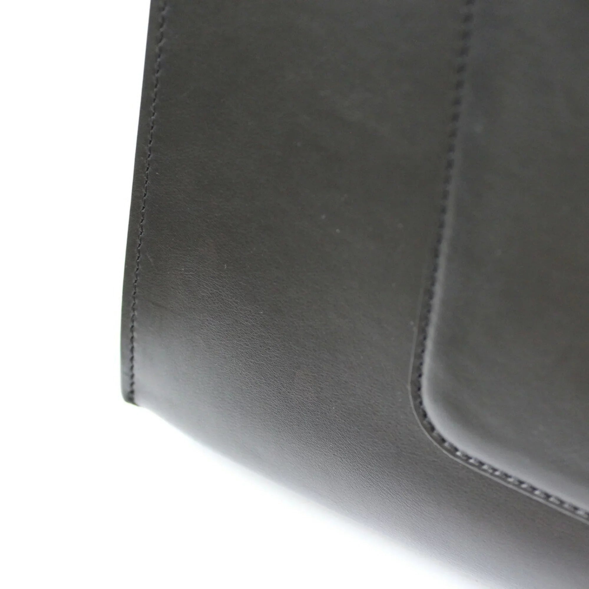 Pre-Owned CELINE Celine Handbag Edge Overseas Large Black Yellow Women's Leather (Fair)