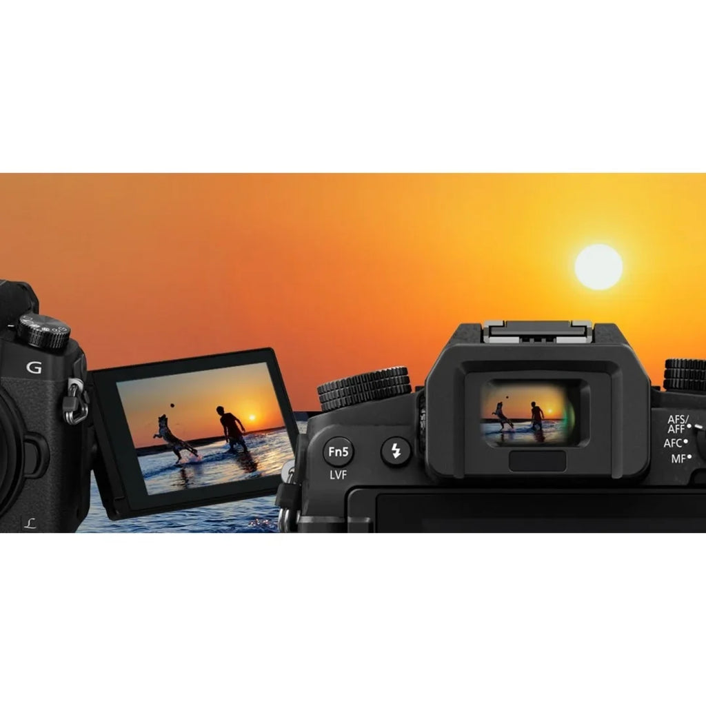 Panasonic Lumix G7 16 Megapixel Mirrorless Camera with Lens, 0.55", 1.65" (Lens 1), 1.77", 5.91" (Lens 2), Black