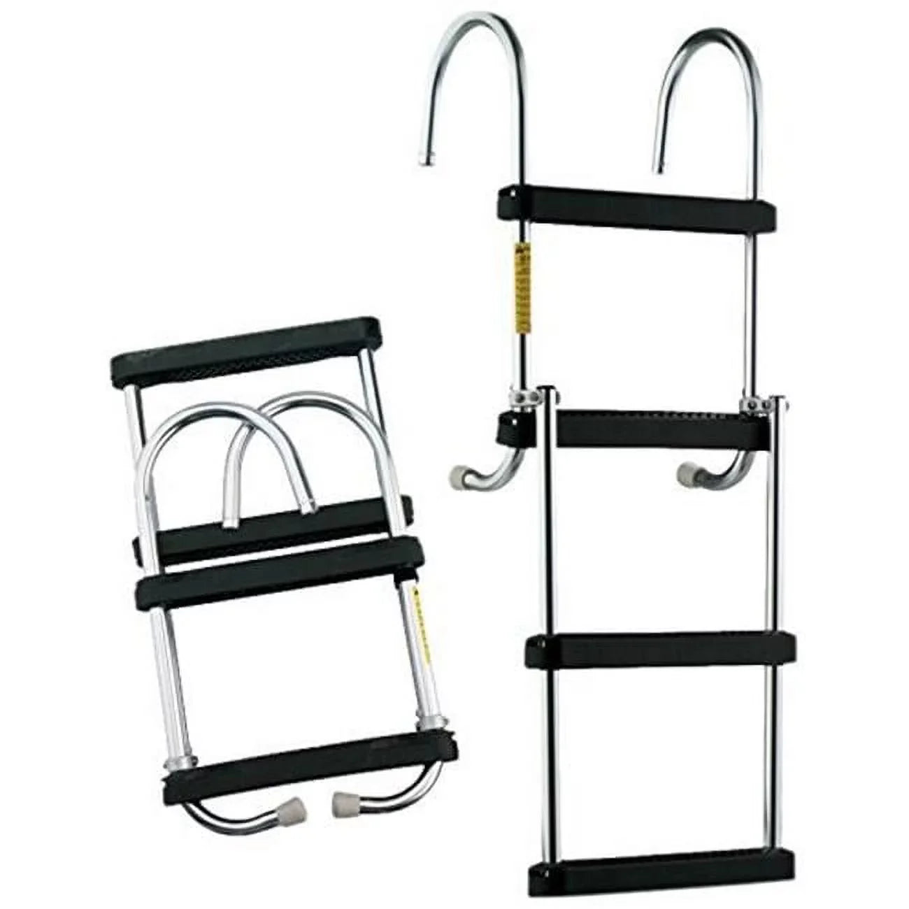 Garelick EEz-In Removable 4-Sizetep Folding Pontoon Boarding Ladder