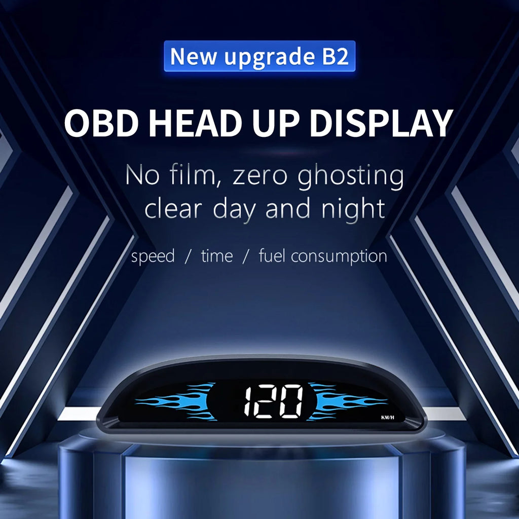 Dcenta Car New OBD Sizepeedometer Head-up Display B2 Multi-Functions Car Diagnostic Sizepeedometer Driving