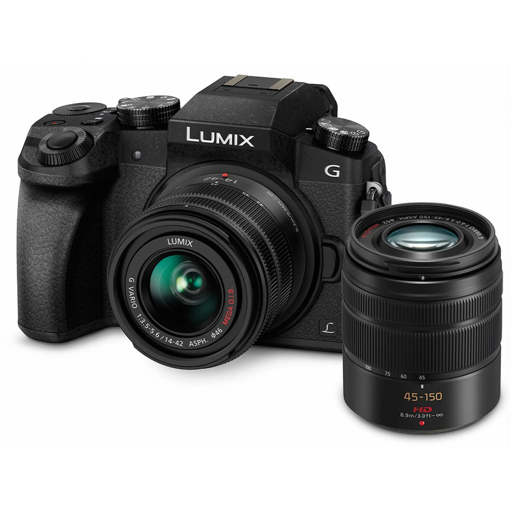 Panasonic Lumix G7 16 Megapixel Mirrorless Camera with Lens, 0.55", 1.65" (Lens 1), 1.77", 5.91" (Lens 2), Black