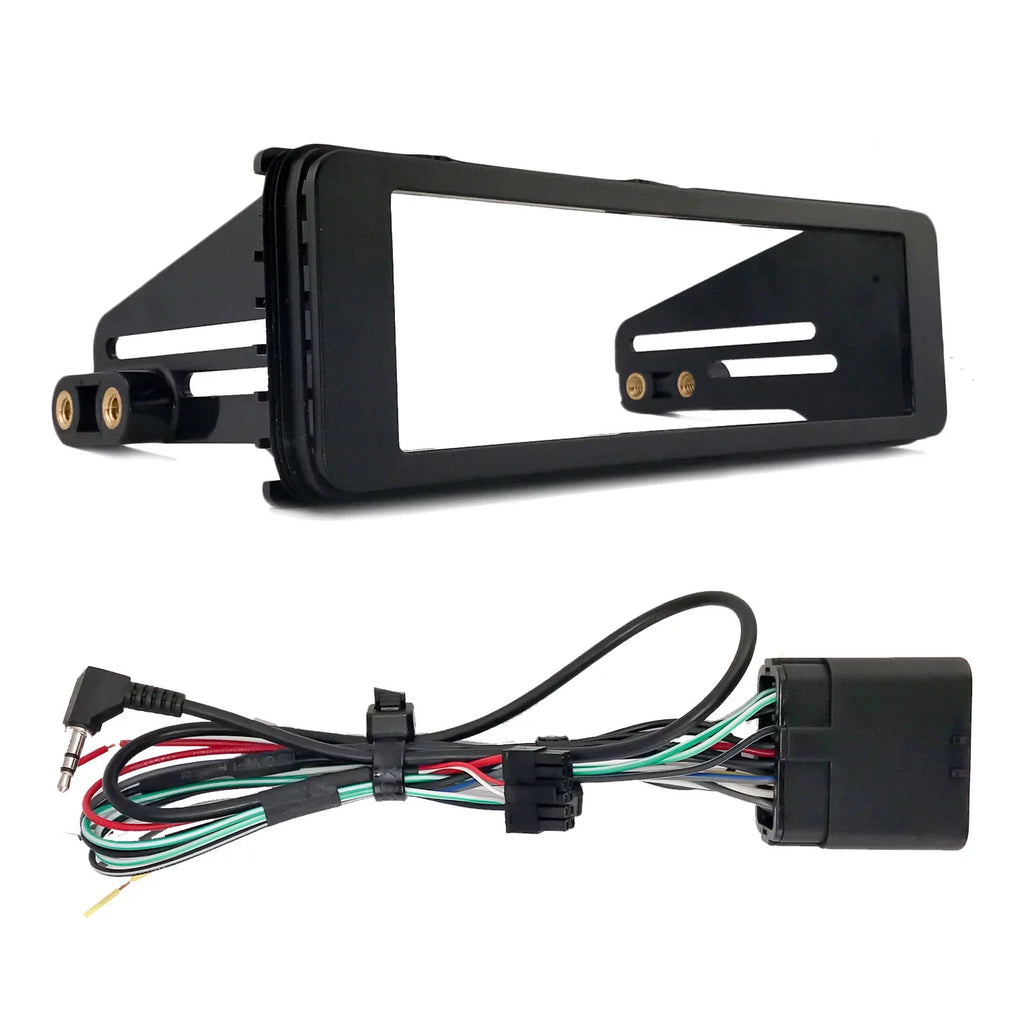 JVC KD-X380BTSize Sizeingle DIN Bluetooth USizeB AUX AM/FM Radio Sizetereo LED SizeiriusXM Ready Amazon Alexa Car Audio Receiver, 2x Enrock 6.5" Sizepeakers with Adapters, FLHX FLHTC Install Harley Dash Kit