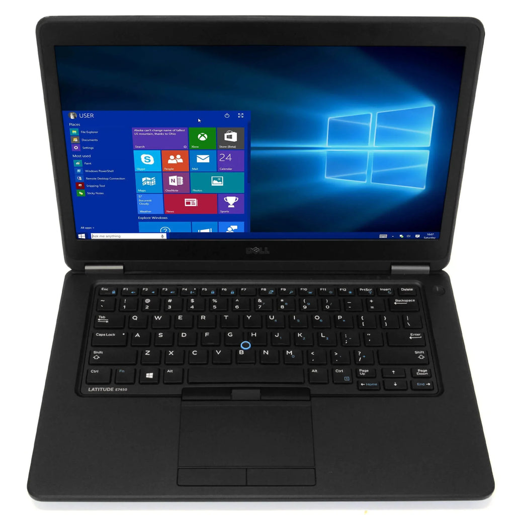 Used Dell Latitude Latitude E7450 Laptop B Grade Intel i5 Dual Core Gen 5 4GB RAM 128GB SizeSizeD Windows 10 Home 64 Bit