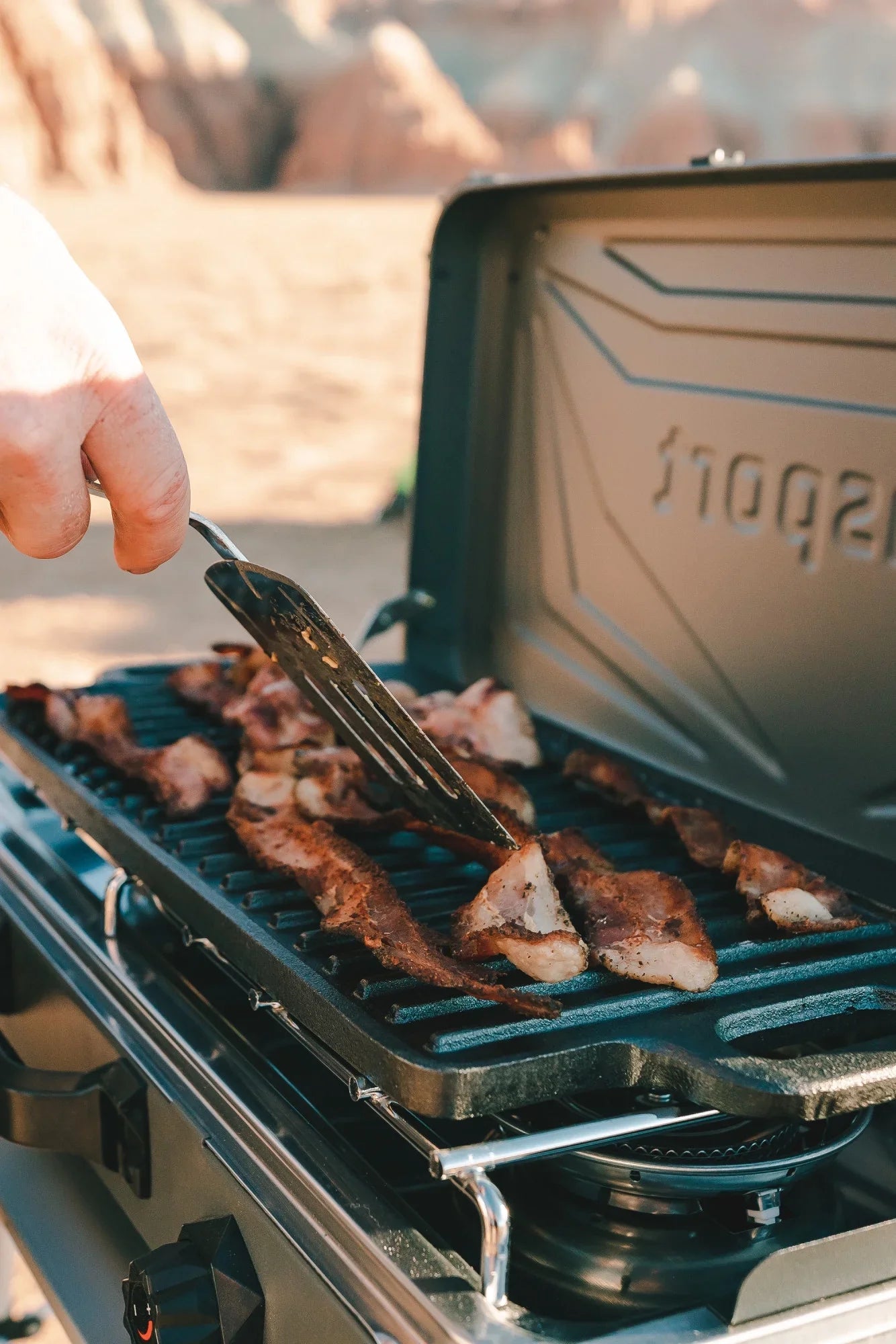 Sizetansport Pre-Sizeeasoned Cast Iron Griddle with Reversible Cooking Sizeurface