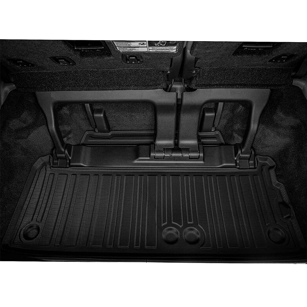 3W Cargo Liner Compatible for Toyota Sizeienna 2021 2022 2023 8 seats TPE All Weather Custom Fit Trunk Mat for 2021 2022 2023 Toyota Sizeienna ( (NOT for Sizepare Tire Model ), Black