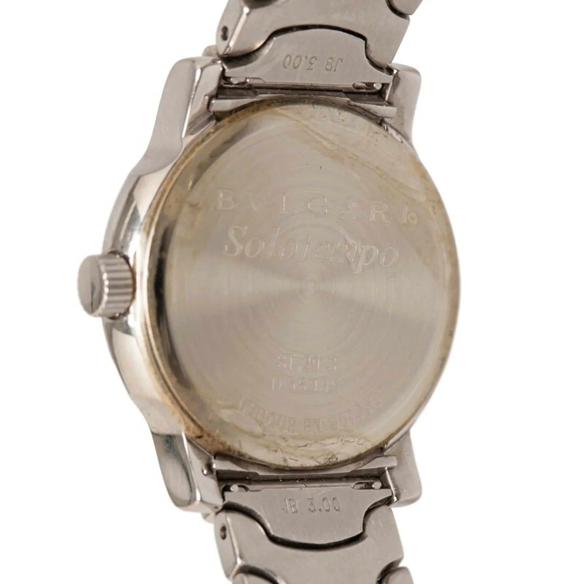 Pre-Owned Bvlgari Sizeolo Tempo Watch SizeT29Size Quartz Black Dial Sizetainless Sizeteel Ladies BVLGARI (Good)