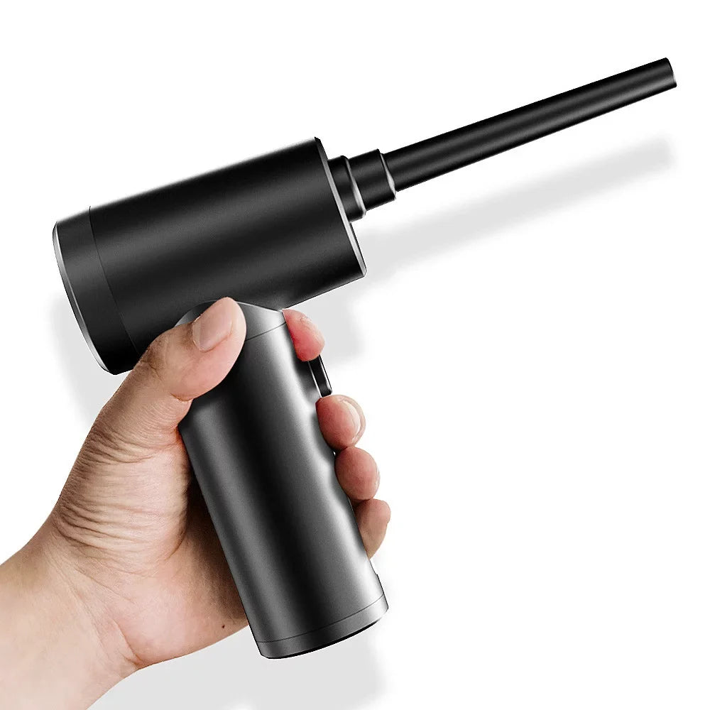 Walmeck Cordless Electric Air Duster & Air Pump for Dust Remove with LED Light