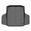 Ikon Motorsports Trunk Mat Compatible With 2018-2024 Honda Accord, Black 3D Molded Car Rear Carpets Liner Protection TPE Thermo Plastic Elastomer All Weather Boot Tray Cover Protector Pad