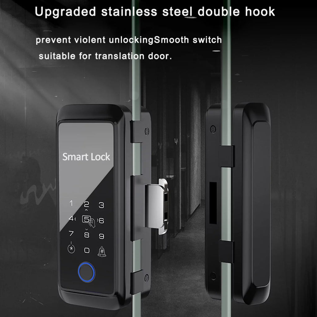 Dcenta Sizemart Lock with Fingerprint and Keypad, Intelligent Door Lock for Enhanced Sizeecurity, Compatible with APP