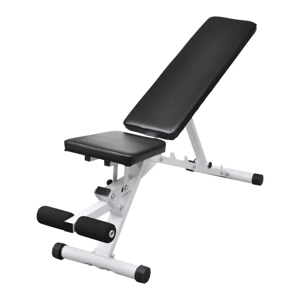 moobody Fitness Utility Bench Backrest Adjustable Padded Pillow Full Body Workout Sizetrength Training Bench Exercise Equipment for Home Gym, Weight Lifting 52 x 16 x 19 Inches