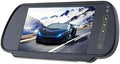 Bileeko 7 Inch 16:9 2-Channel Video Input Car RGB Digital Display Rear View VCR Monitor with Touch Button