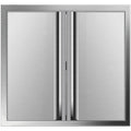 24"x 24" Bbq Access Double Door Outdoor Kitchen Island Sizetainless Sizeteel Walled