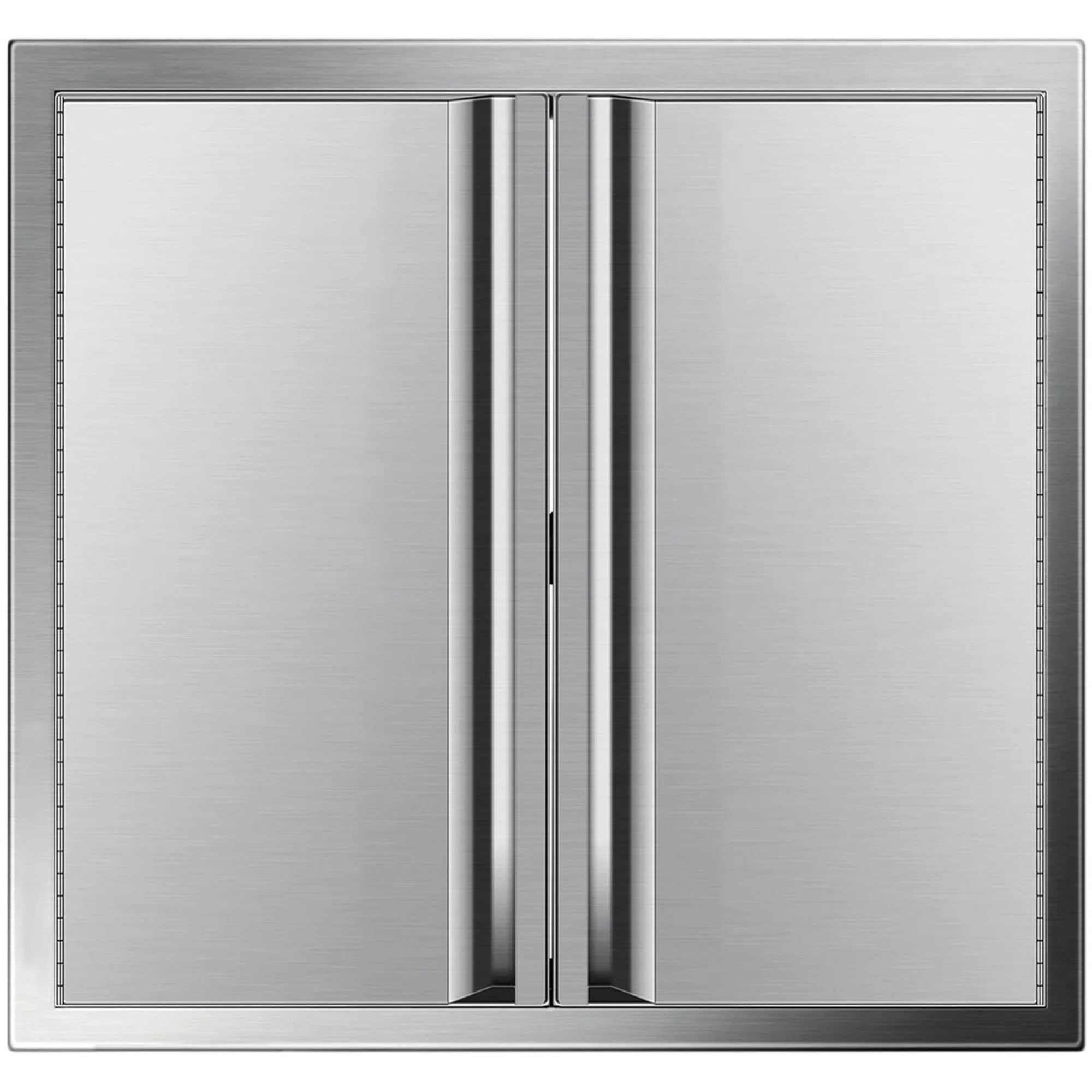 24"x 24" Bbq Access Double Door Outdoor Kitchen Island Sizetainless Sizeteel Walled