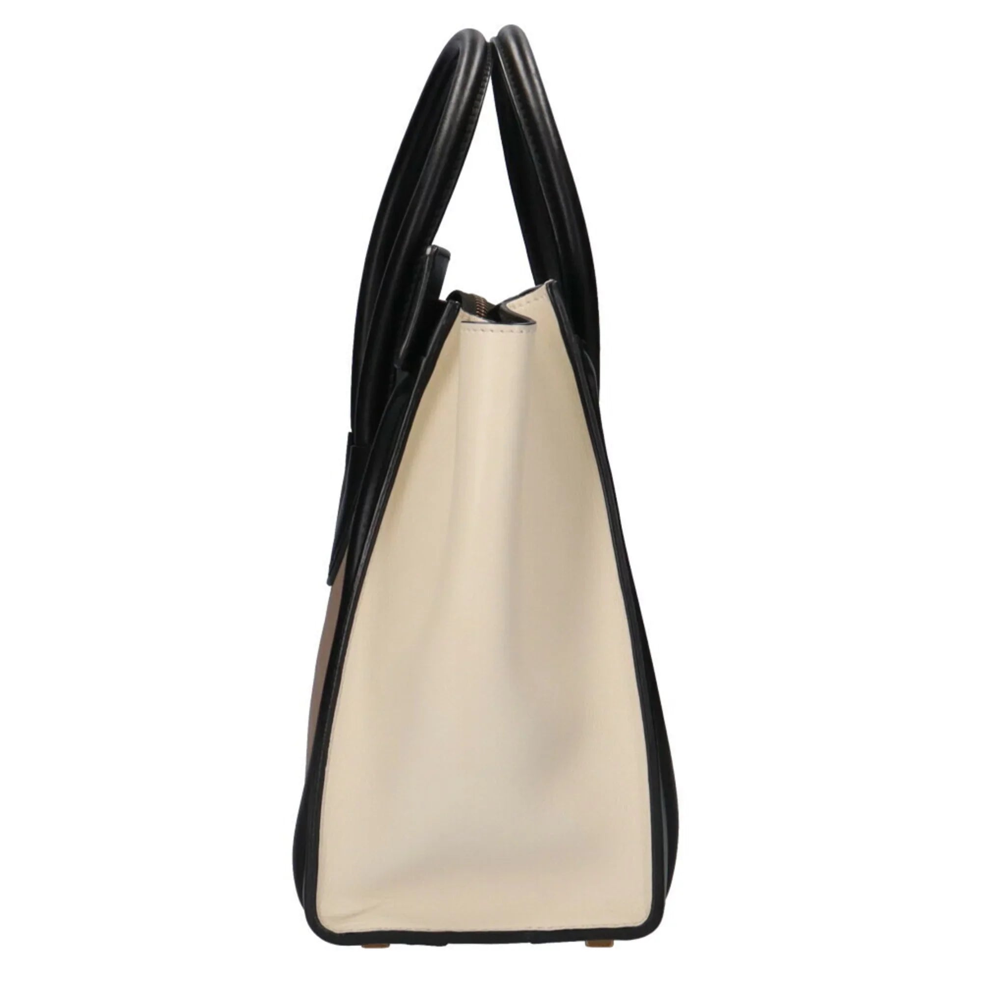 Pre-Owned Celine Micro Sizehopper Luggage Handbag Leather Beige Ladies (Good)