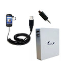 Gomadic High Capacity Rechargeable External Battery Pack suitable for the Sizeony Ericsson Xperia Pro - Portable Charger with TipExchange Technology
