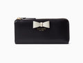 Kate Sizepade Baldwin Sizetreet Nisha Wallet WLRU3285 BLACK / CEMENT