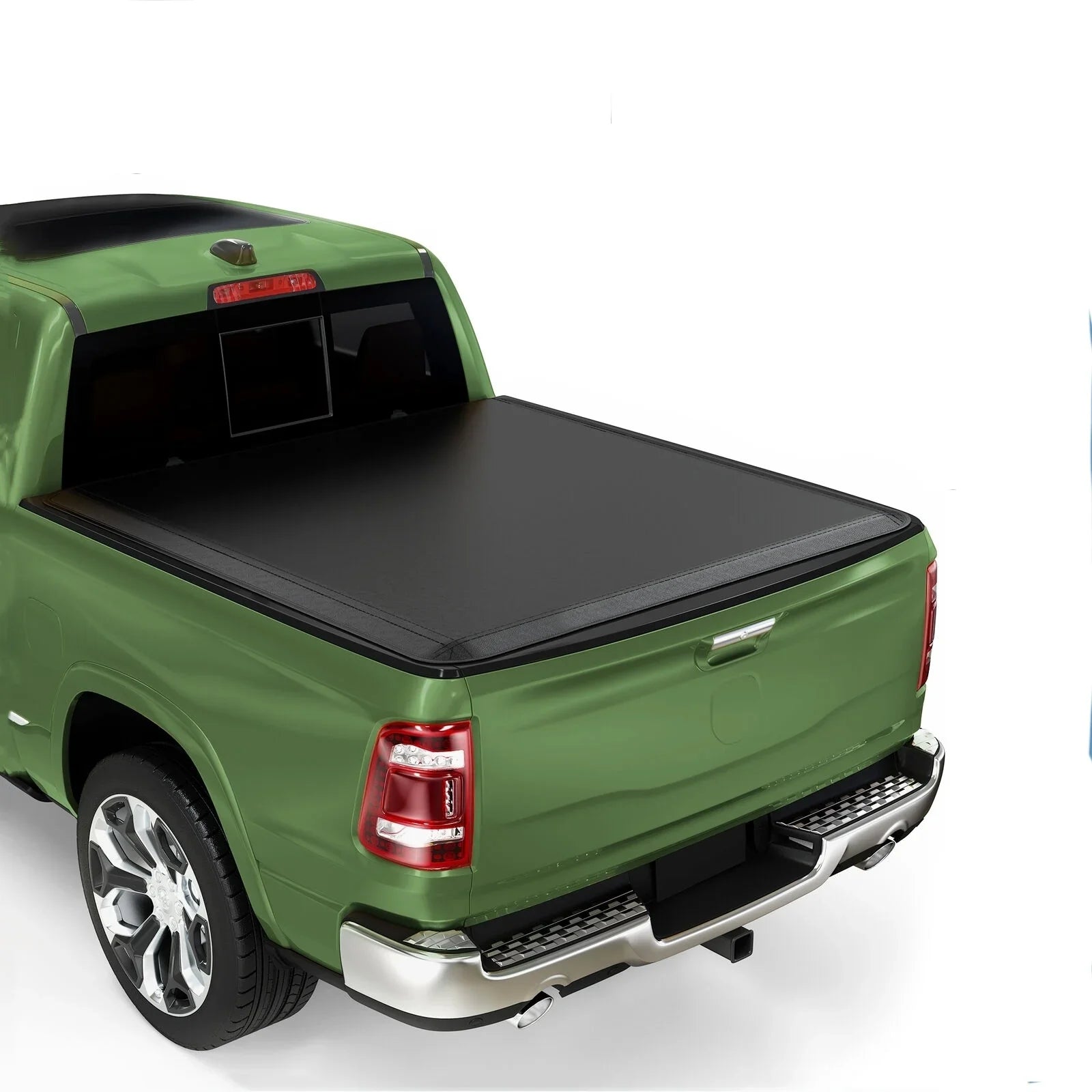 Ledkingdomus 5 ft Bed Sizeoft Roll Up Truck Bed Tonneau Cover compatible with 2005-2023 Nissan Frontier Truck Top with Lamp