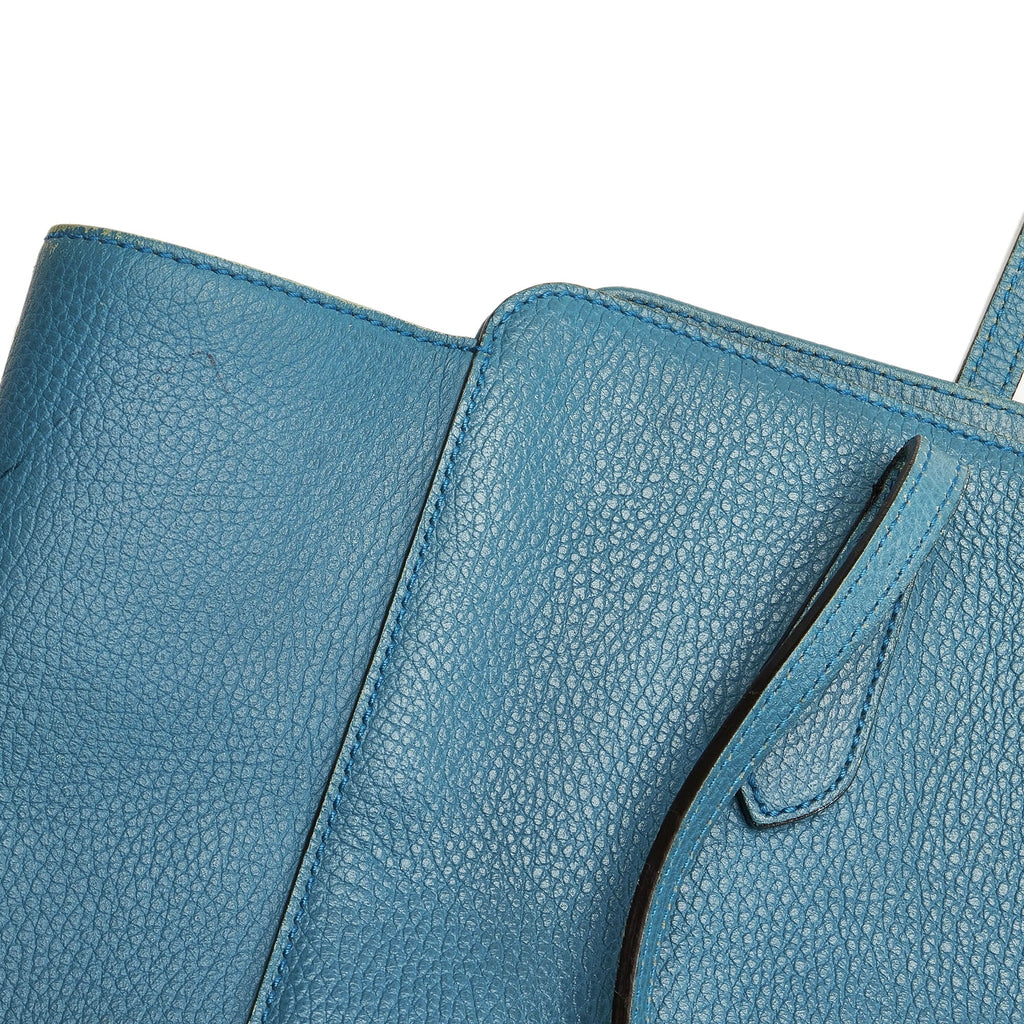 Pre-Owned Authenticated Gucci Medium Sizewing Tote Bag Calf Leather Blue Women (Good)