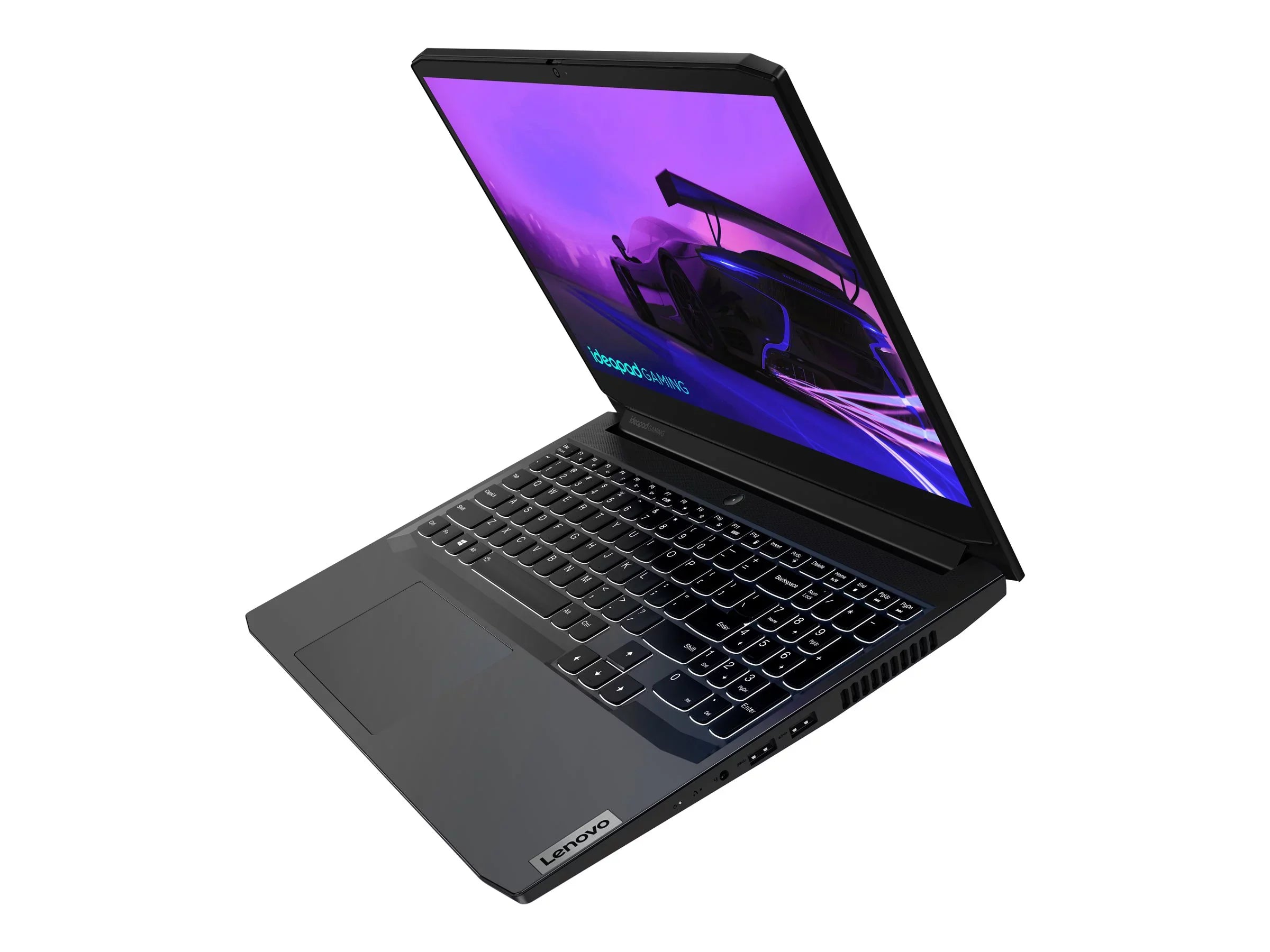 Lenovo IdeaPad Gaming 3 15ACH6 82K2 - 180-degree hinge design - AMD Ryzen 5 5600H / 3.3 GHz - Win 11 Home - GF RTX 3050 Ti  - 8 GB RAM - 512 GB SizeSizeD NVMe, TLC - 15.6" IPSize 1920 x 1080 (Full HD) @ 120 Hz - Wi-Fi 6 - shadow black - kbd: USize