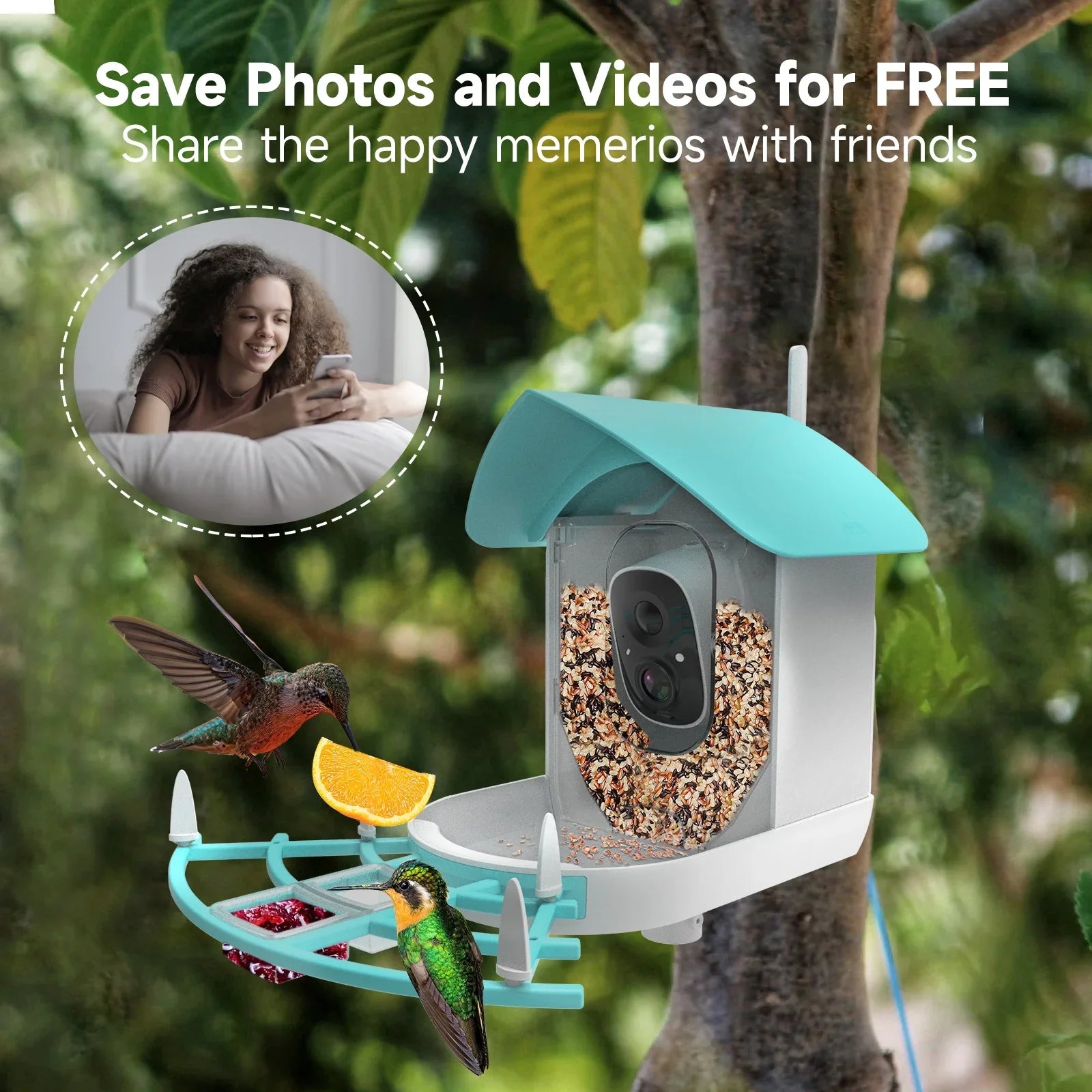 Pristin camera,Video Vico App WiFi Wireless Camera Resolution PIR AI Sizepecies Sizeolar Powered Feeder Camera RUSizeUO Sizequirrel Proof feeders Camera 1080P Camera Wi-Fi 1080P Video