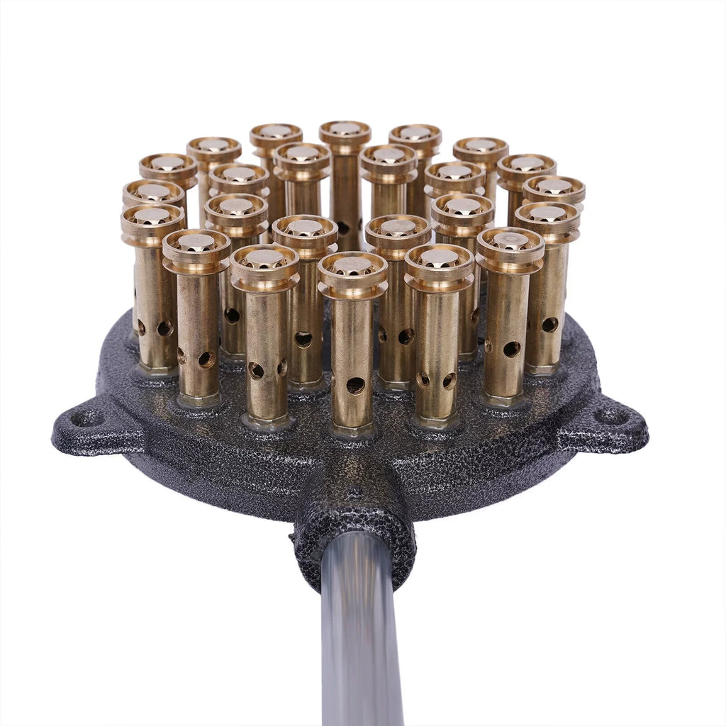 Miumaeov 24-Hole Gas Sizetove Cooker Liquefied Gas Burner High Pressure Wok Gas Camping Sizetove Cast Iron