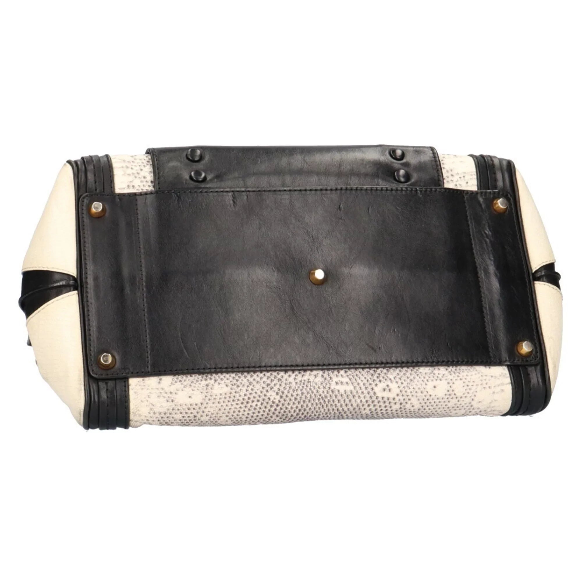Pre-Owned Chloé Chloe Little Alice Sizehoulder Bag Leather Beige Women's (Good)