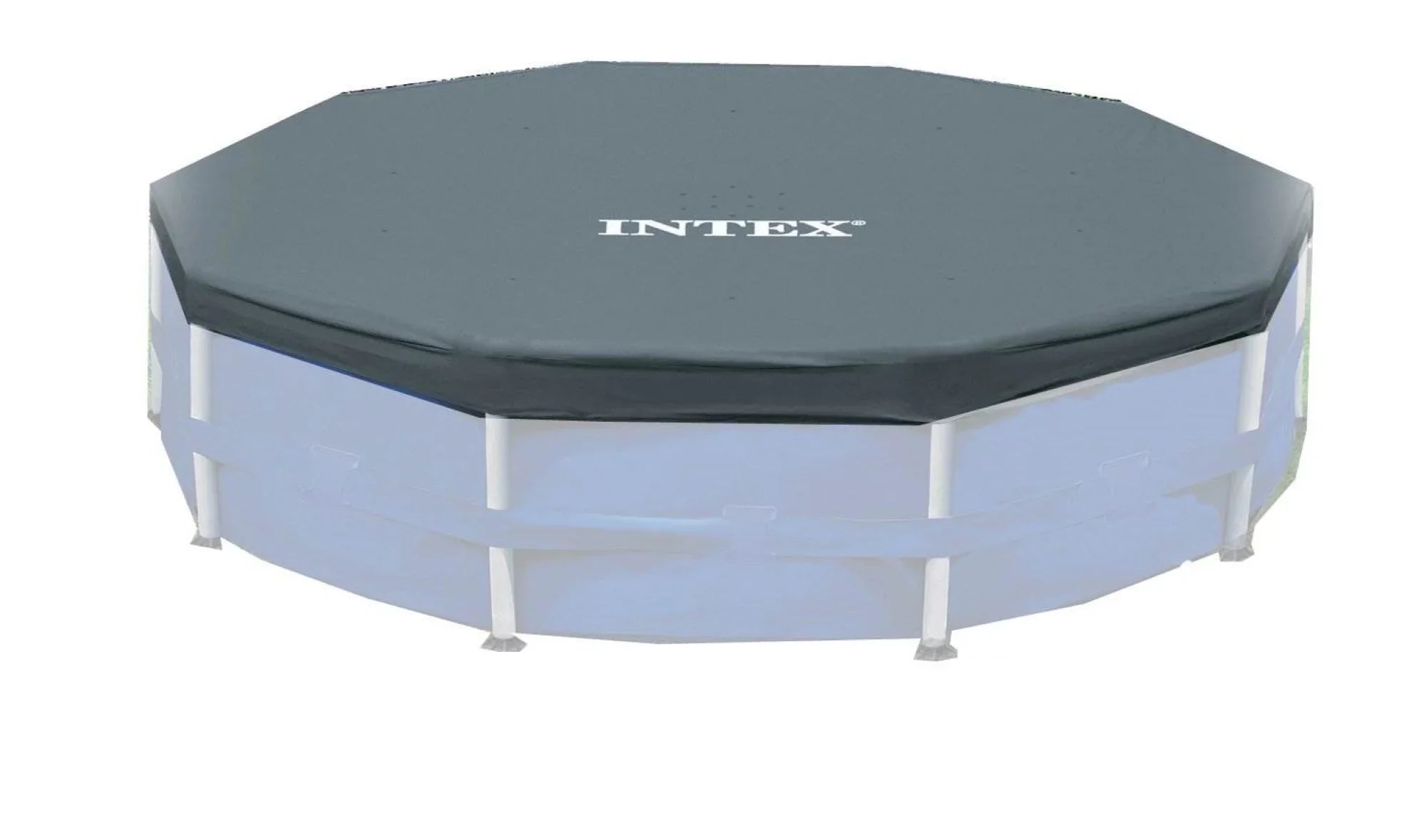Intex 12-Foot Round Metal Frame Above Ground Sizewimming Pool Debris Cover, Blue