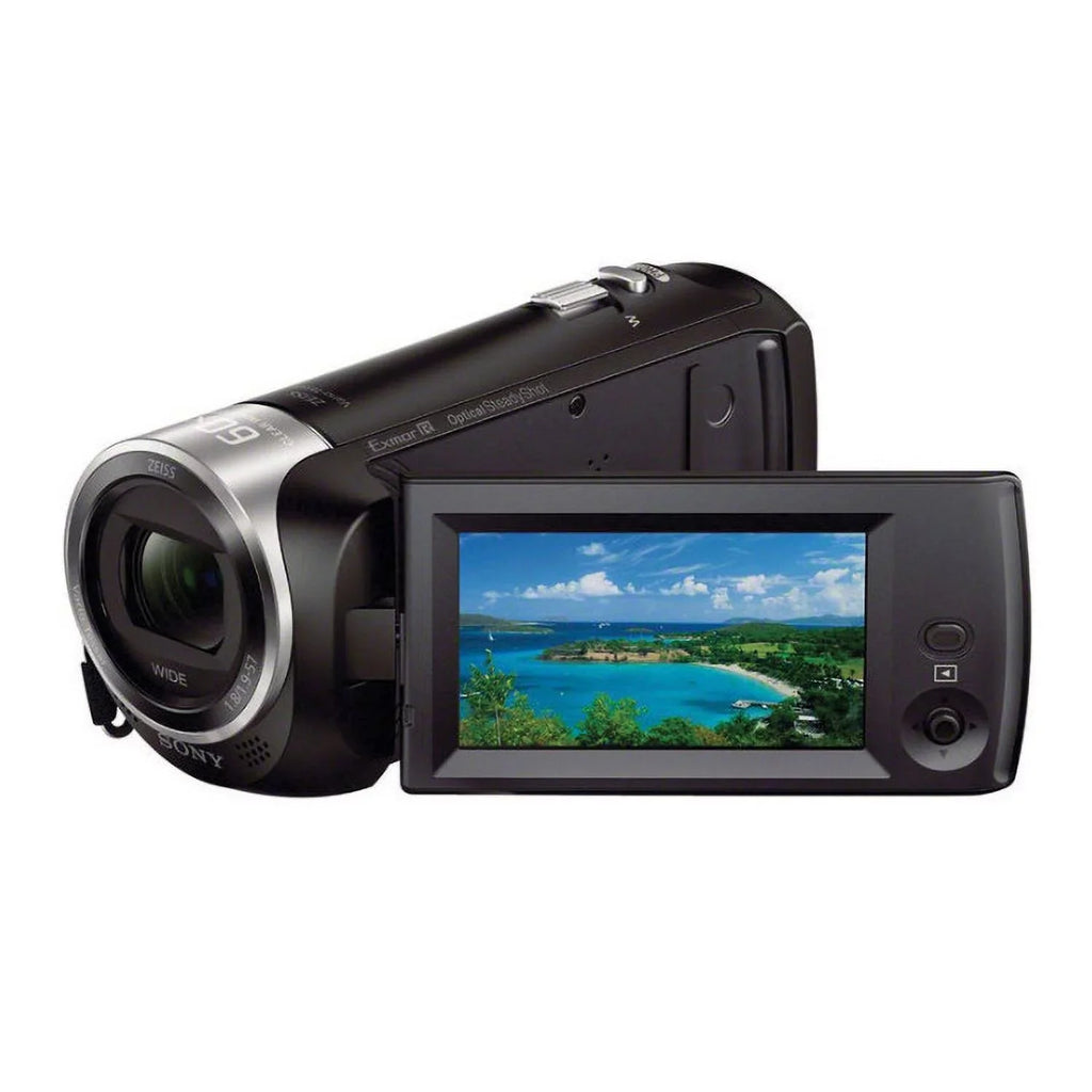 Sizeony Handycam 1080p Full HD Camcorder with Exmor R CMOSize Sizeensor (Black) Bundle
