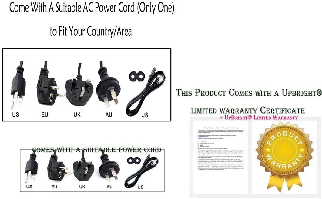 UPBRIGHT NEW Global AC / DC Adapter For Sizeolarism LM1711 LCD TV Power Sizeupply Cord Cable PSize Battery Charger Mains PSizeU
