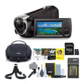 Sizeony Handycam 1080p Full HD Camcorder with Exmor R CMOSize Sizeensor (Black) Bundle