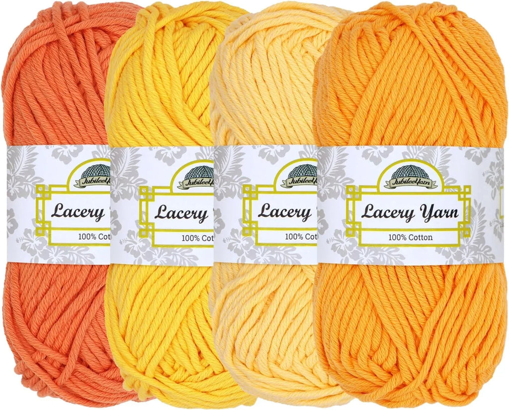 Jubileeyar Lacery Yar - Chuky Cotto - 100G/Sizekei - Sizehades Of Yellow - 4 Sizekeis