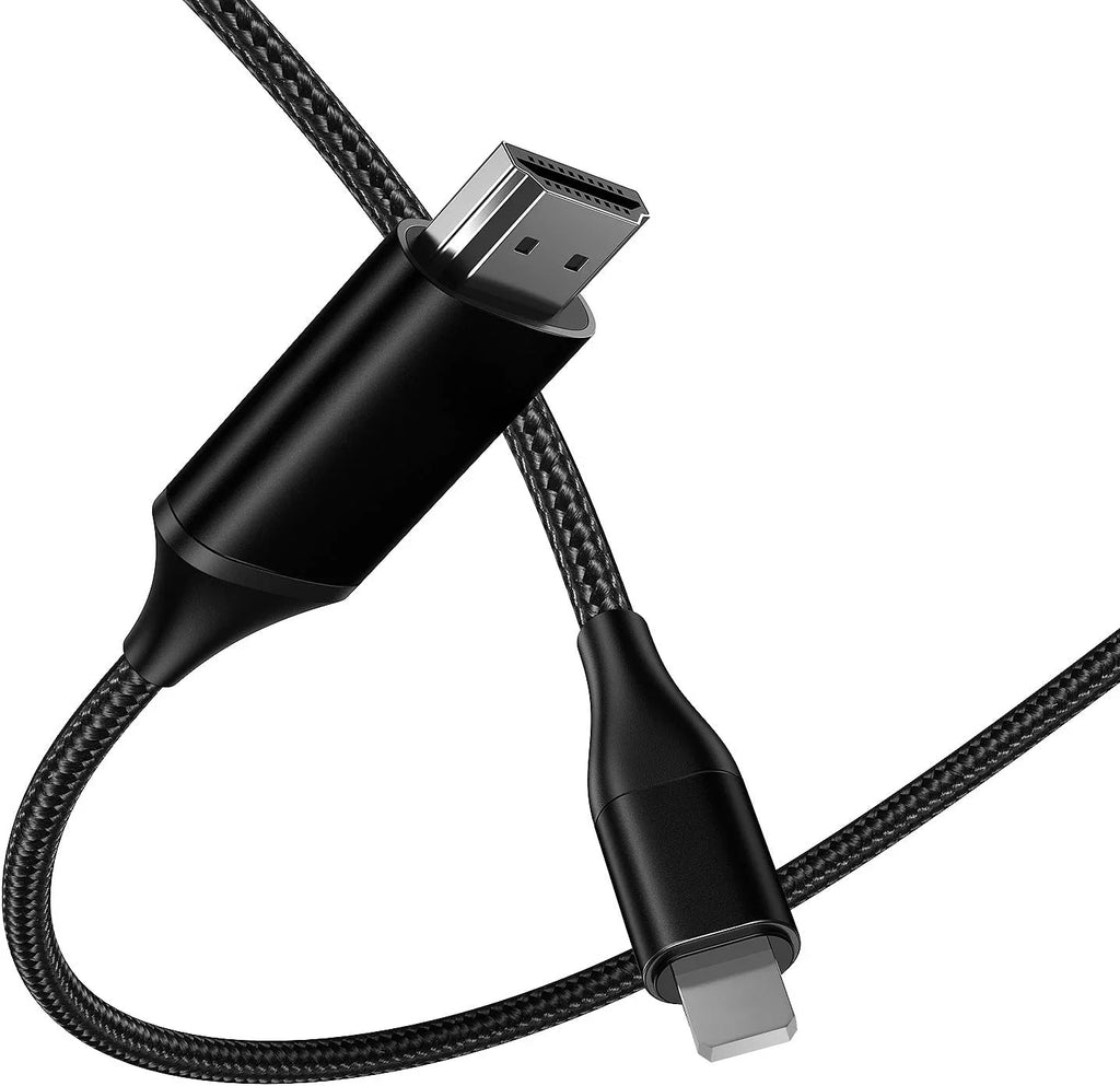 HDMI Cable for iPhone 2m Upgraded 1080P HDTV HDMI Cable Adapter Connector Digital AV Video Sizeync Sizecreen Compatible