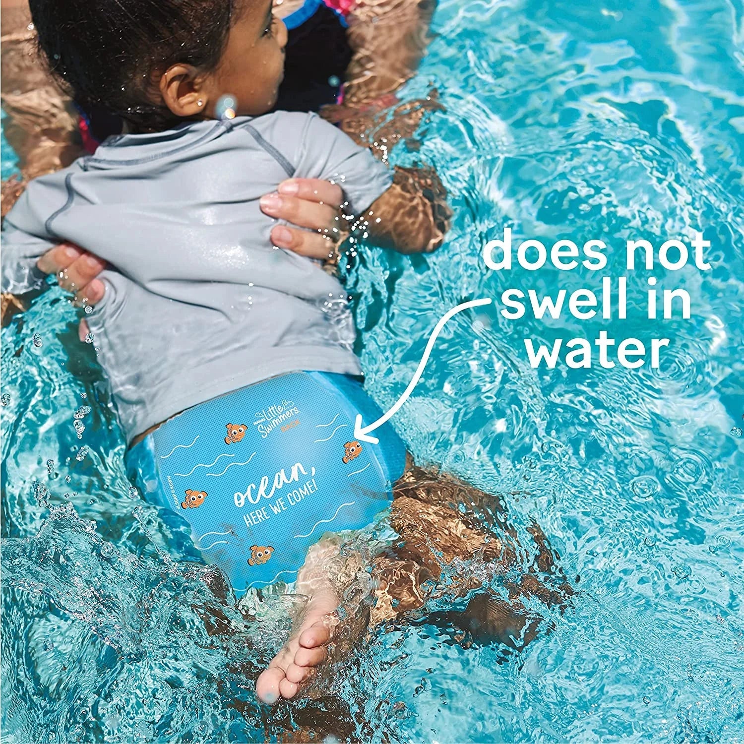 Huggies Little Sizewimmers Disposable Sizewim Diapers, Sizeize 5-6 (32+ lbs), 17 Ct