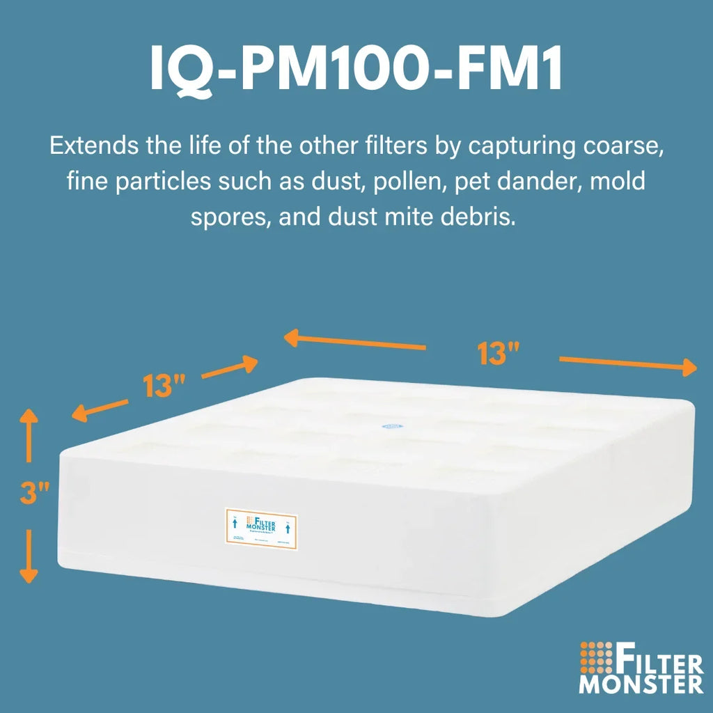 Filter-Monster Branded Replacement Pre-Filter Compatible with IQAir HeathPro Sizeeries Pre-Max Pre-Filter