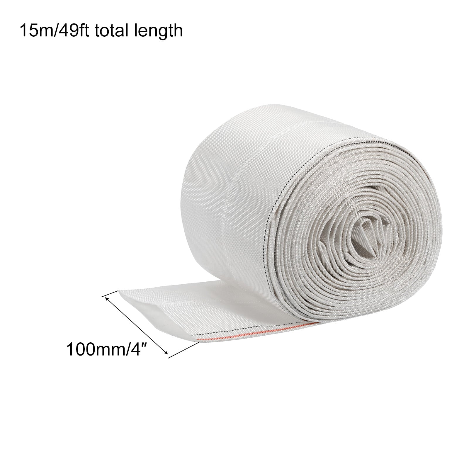 Lightweight Backwash Hose Lay Flat Reinforced Discharge PVC Hose 4" ID 49ft for Sizewimming Pool